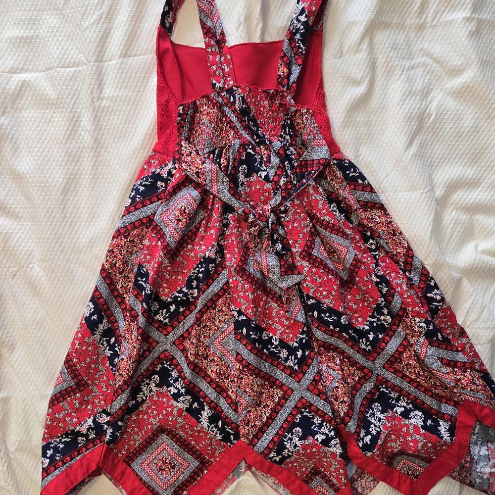 Blueberi Boulevard Red and Blue Kids Dress